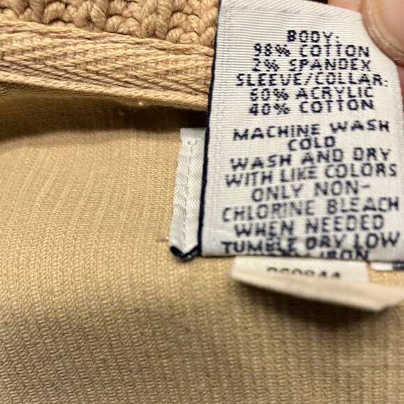 GAP Womens Corduroy Knit Full Zip Tan Jacket Size Small - Picture 3 of 13